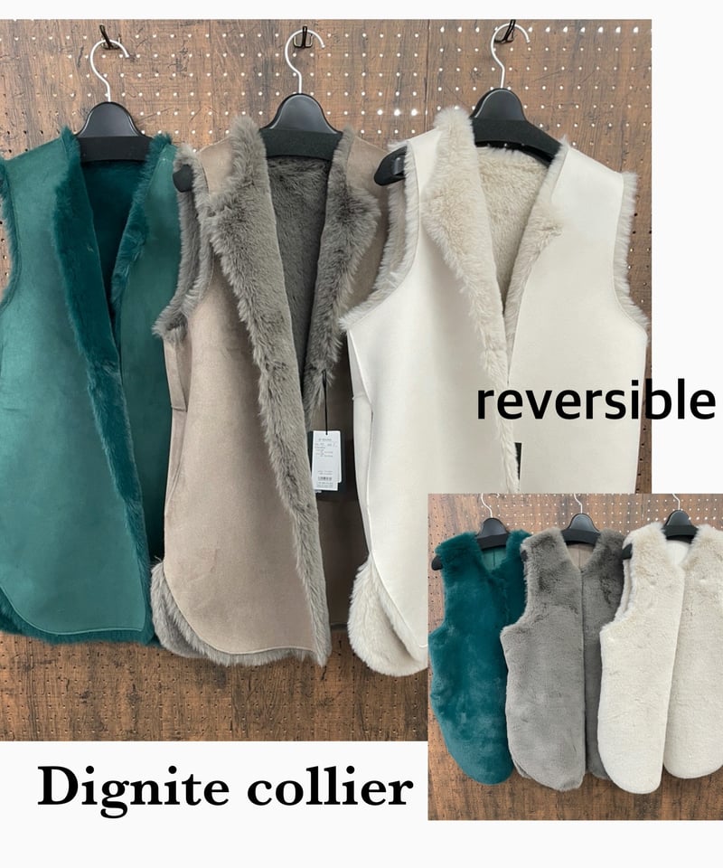 Dignite collier ディニテコリエ 2way エコファーベスト | HA-CHI