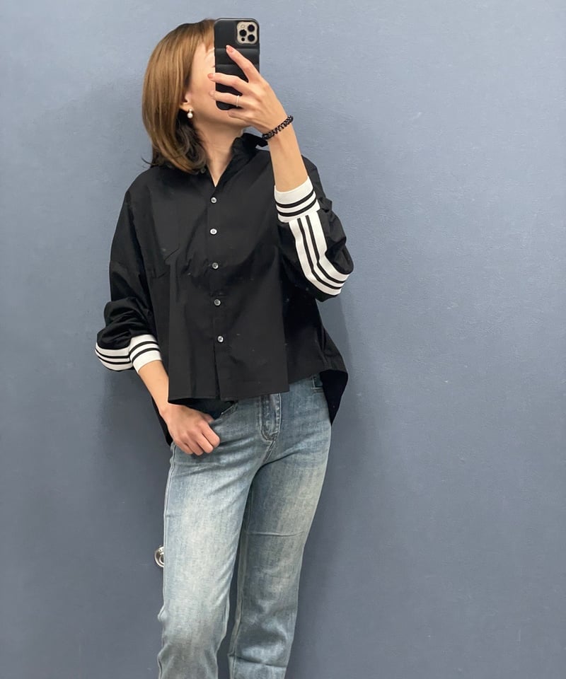 Dignite collier ディニテコリエ ストライプラインシャツ | HA-CHI