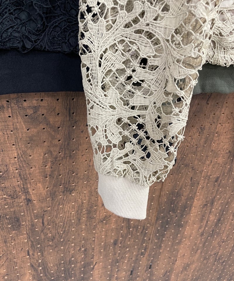 【極美品稀少】ポリーヌブロー Pauline Bleu ラクーンファーブルゾン Pauline Bleu ポリーヌブロー MA-1風 レースブルゾン | HA-CHI