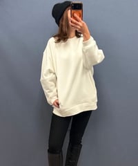 Dignite collier ディニテコリエ　ポケット付きシンプルスエット