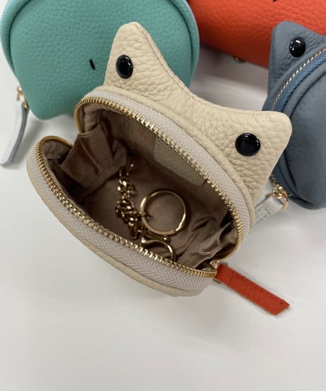牛革製　カエルちゃんポーチ