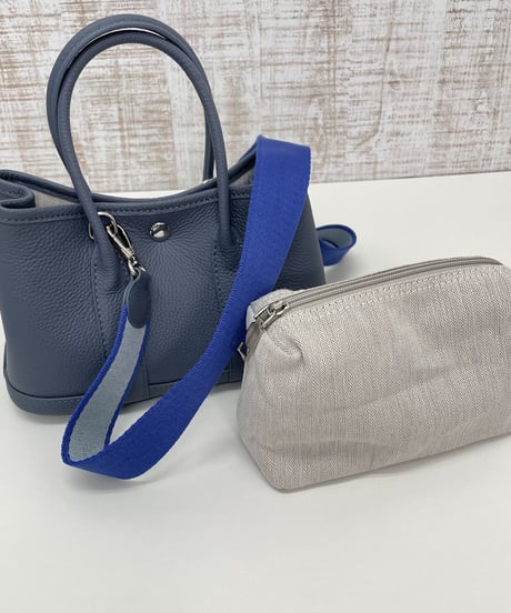 牛革レザートートバッグmini ・kind blue