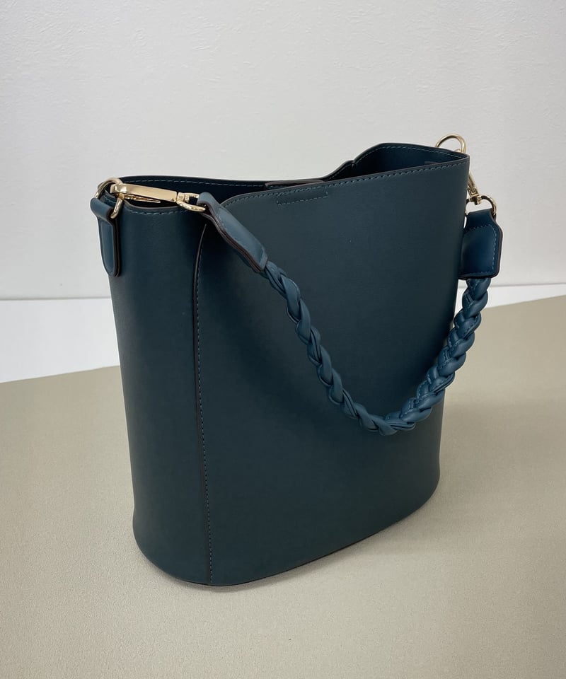 軽量合皮 三つ編みハンドル ハンドバッグ・2col | HA-CHI