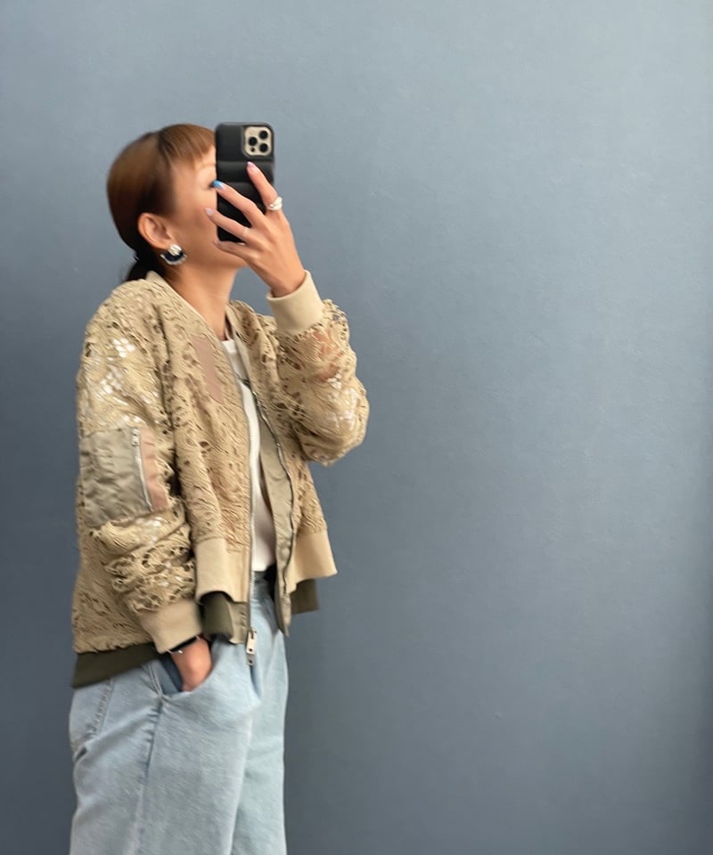 【極美品稀少】ポリーヌブロー Pauline Bleu ラクーンファーブルゾン 極美品稀少】ポリーヌブロー Pauline Bleu ラクーンファーブルゾン