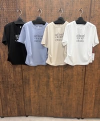 Dignite collier ディニテコリエ　後ろスリット　タックTシャツ