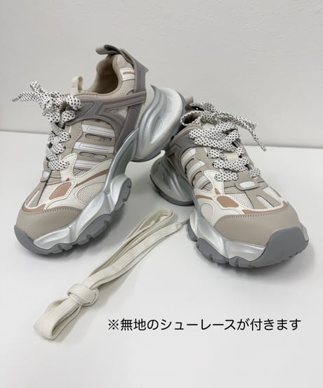 Pauline Bleu ポリーヌブロー　配色ダッドスニーカー