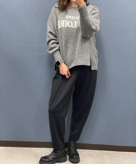 Pauline Bleu ポリーヌブロー　ソフトボンディング タック入りパンツ
