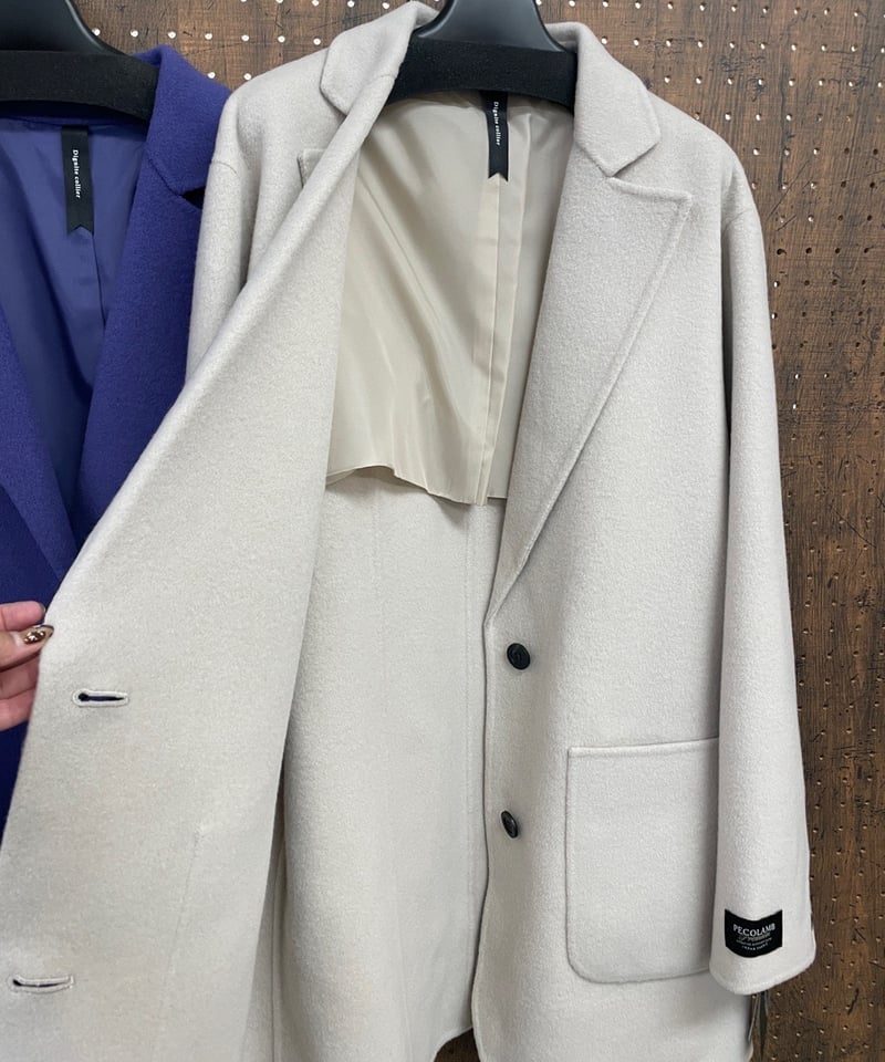 Dignite collier ディニテコリエ ダブルフェイス ジャケットコート