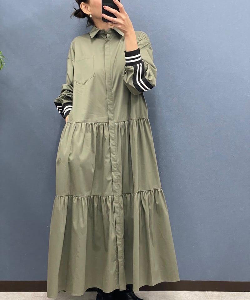 Dignite collier ディニテコリエ ストライプラインティアード