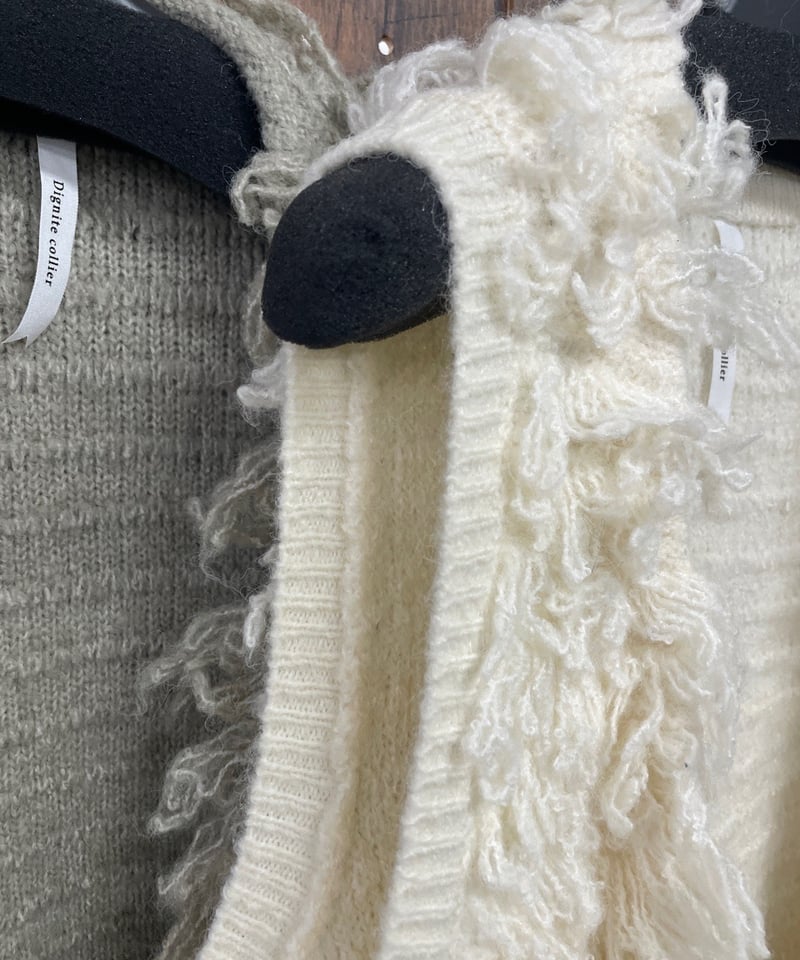 Dignite coller ディニテコリエ Dignite collier ディニテコリエ ニットジレ | HA-CHI