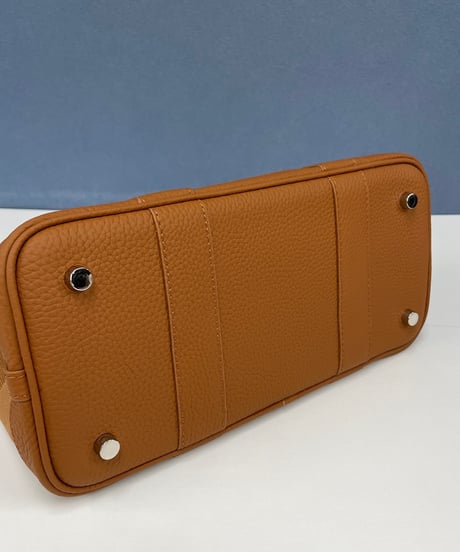 SALE★牛革×canvas トートバックM  キャメル