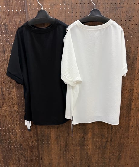 Pauline Bleu ポリーヌブロー　カットショルダールーズTシャツ