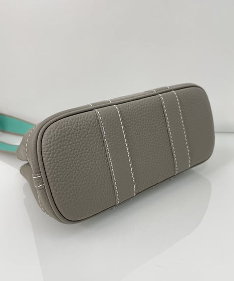牛革レザートートバッグmini グレー