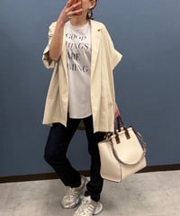 Dignite collier ディニテコリエ　半袖 テーラードジャケット