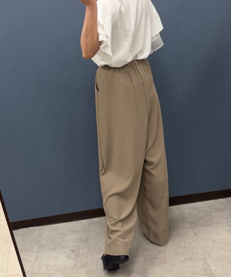 Pauline Bleu ポリーヌブロー　とろみドレープ　コクーンタックパンツ