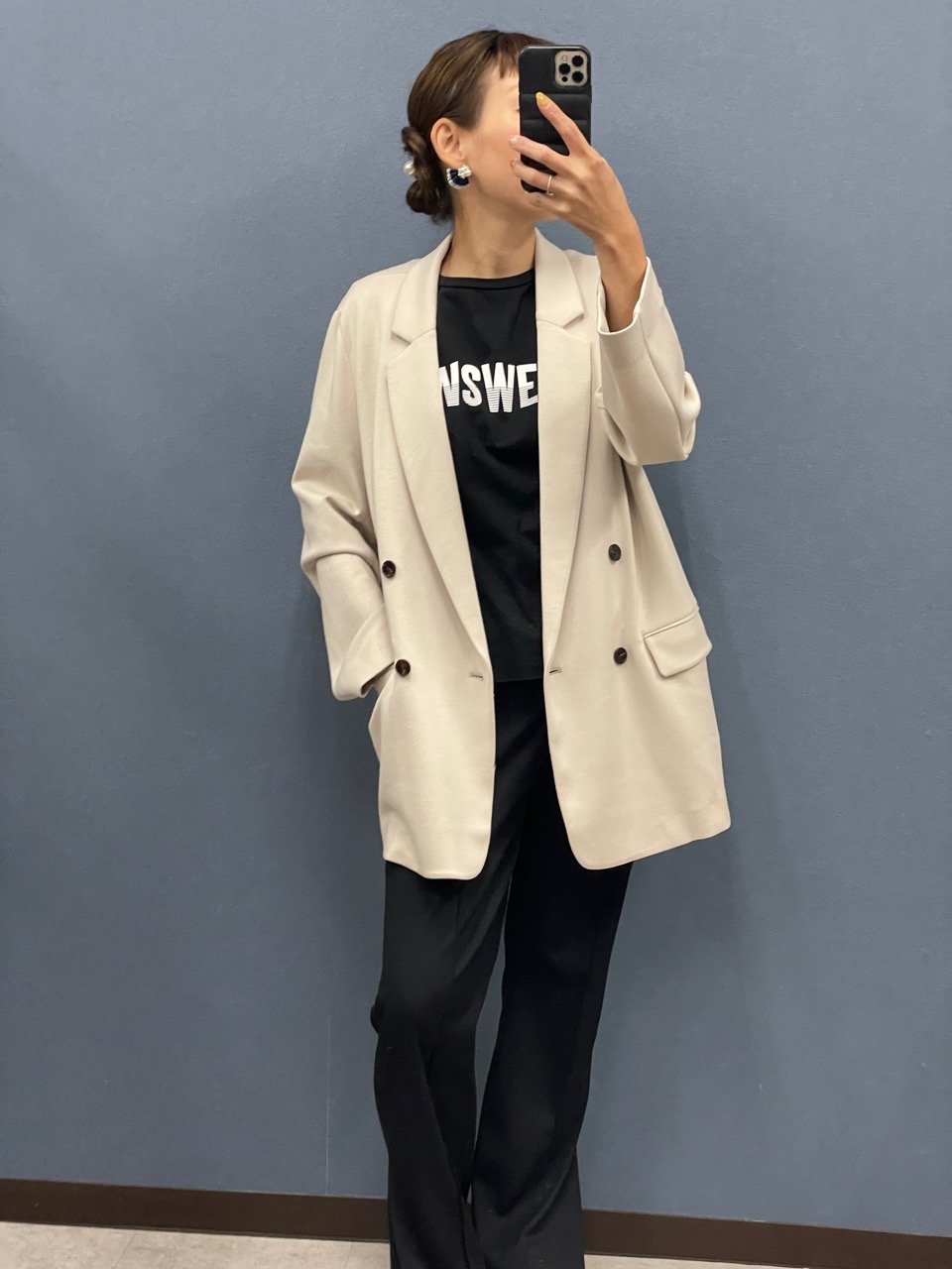 WAKA 　Dignite collierワイドスリーブダブルジャケット Dignite collier ディニテコリエ ソフトダブルジャケット | HA-CHI