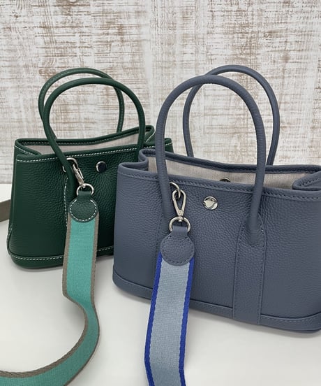牛革レザートートバッグmini ・kind blue