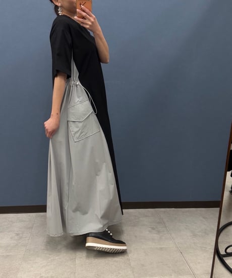 Pauline Bleu ポリーヌブロー　サイド切り替え配色ワンピース