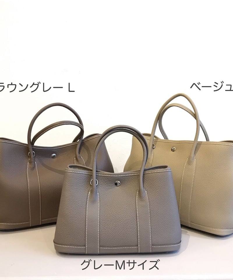 新作追加】牛革レザートートバッグ Lサイズ ・ブラウングレー 新作追加】牛革レザートートバッグ Lサイズ ・ブラウングレー