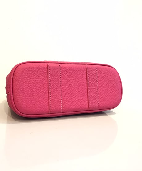 牛革レザートートバッグmini　ピンク
