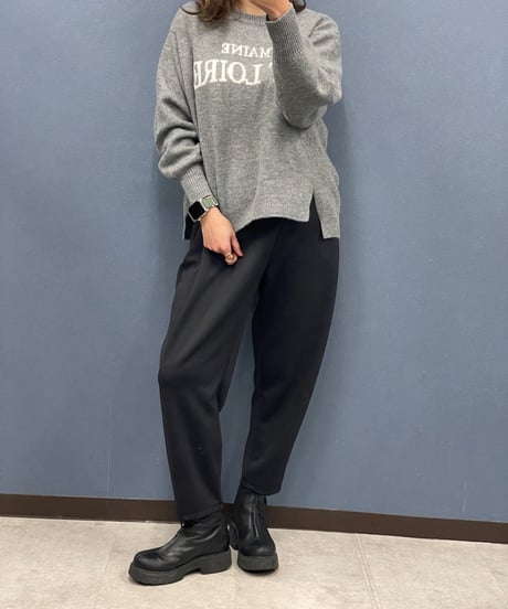 Pauline Bleu ポリーヌブロー　ソフトボンディング タック入りパンツ