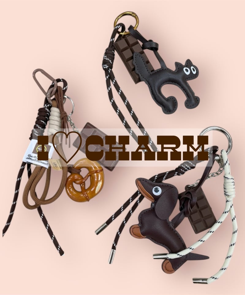 じゃらじゃら  ヘアゴム  猫さんチャーム♡ ジャラジャラbagチャーム | HA-CHI