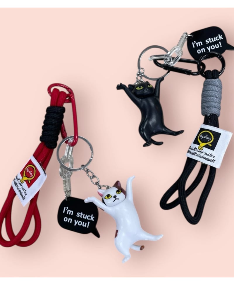 じゃらじゃら  ヘアゴム  猫さんチャーム♡ ジャラジャラbagチャーム | HA-CHI