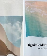 Dignite collier ディニテコリエ　フォトプリントTシャツ 海・空