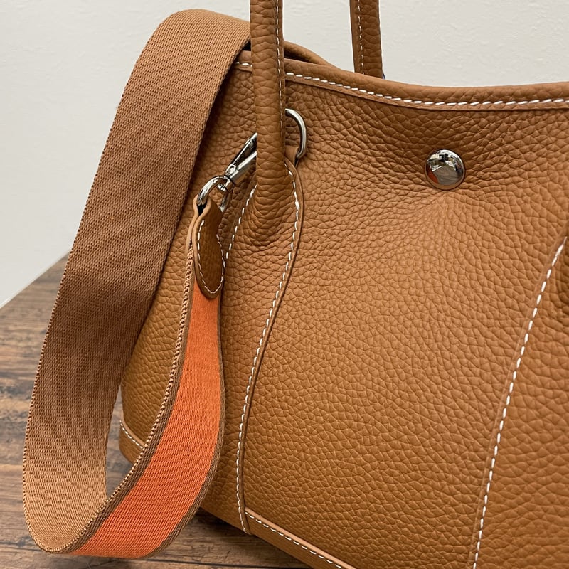 新色入荷☆牛革レザー トートバッグM・ キャメル | HA-CHI