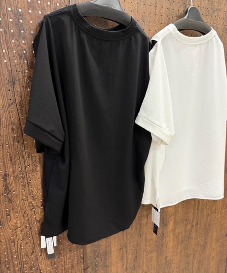 Pauline Bleu ポリーヌブロー　カットショルダールーズTシャツ