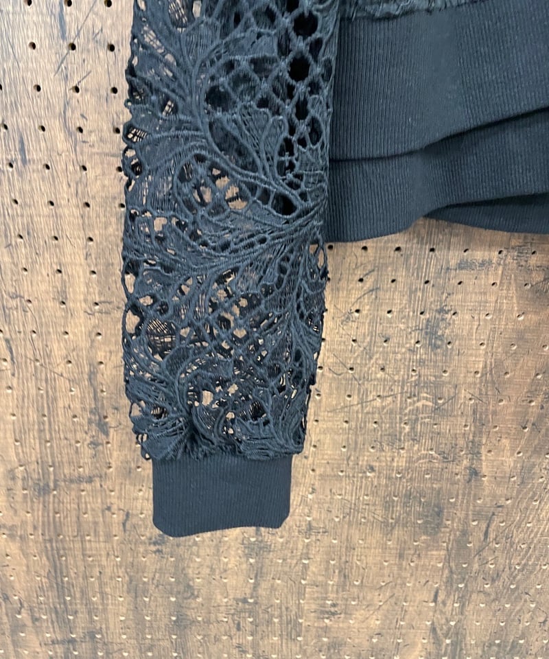 Pauline Bleu ポリーヌブロー MA-1風 レースブルゾン | HA-CHI