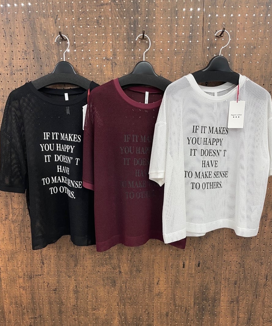 【Dignite collier】メッシュレイヤード Tシャツ　ブラック Dignite collier】メッシュレイヤード Tシャツ ブラック - メルカリ