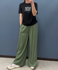 Dignite collier ディニテコリエ　セルロース100% リラックスワイドパンツ