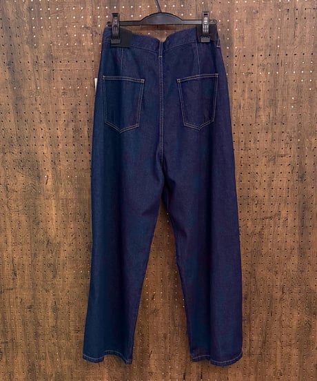 Dignite collier ディニテコリエ ボタンタックワイドデニム