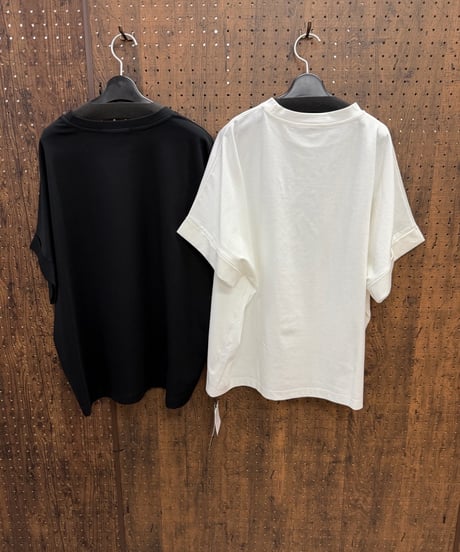 Pauline Bleu ポリーヌブロー　ビーズ フラミンゴTシャツ