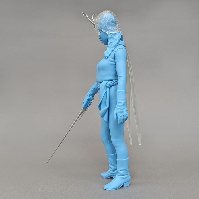 ★ビリケン商会　蜂女（オレンジ塗装）【ソフビキットの完成品】 ☆ビリケン商会 蜂女（オレンジ塗装）【ソフビキットの完成品】
