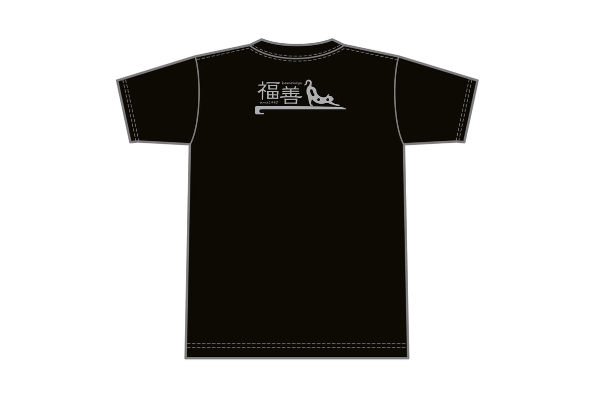 福善ギアTシャツ【打刀・苦無・大福】ブラック