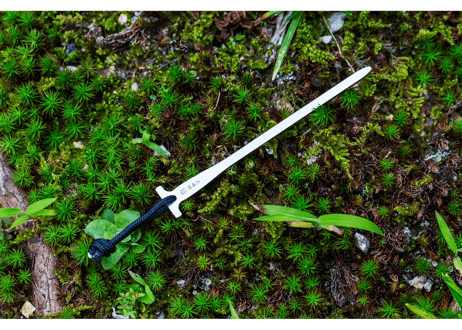 【10cm、15cm 4本セット】ステンレス製キャンプ用ペグ 『剱（つるぎ）』