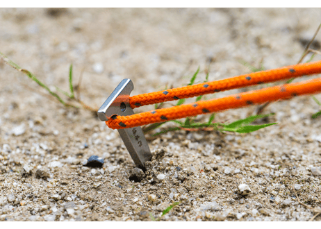 【10cm、15cm 4本セット】ステンレス製キャンプ用ペグ 『剱（つるぎ）』