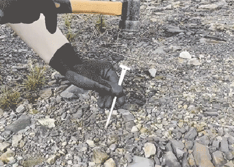 【10cm、15cm 4本セット】ステンレス製キャンプ用ペグ 『剱（つるぎ）』