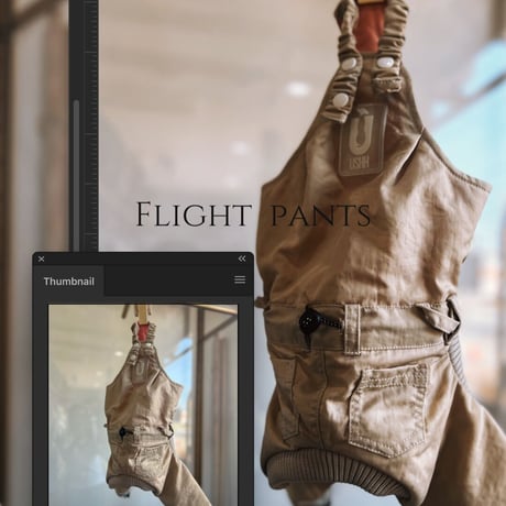 MA-1 FLIGHT PANTS:Light Beige //MA-1ﾌﾗｲﾄﾊﾟﾝﾂｵｰﾊﾞｰｵｰﾙ:ﾗｲﾄﾍﾞｰｼﾞｭ