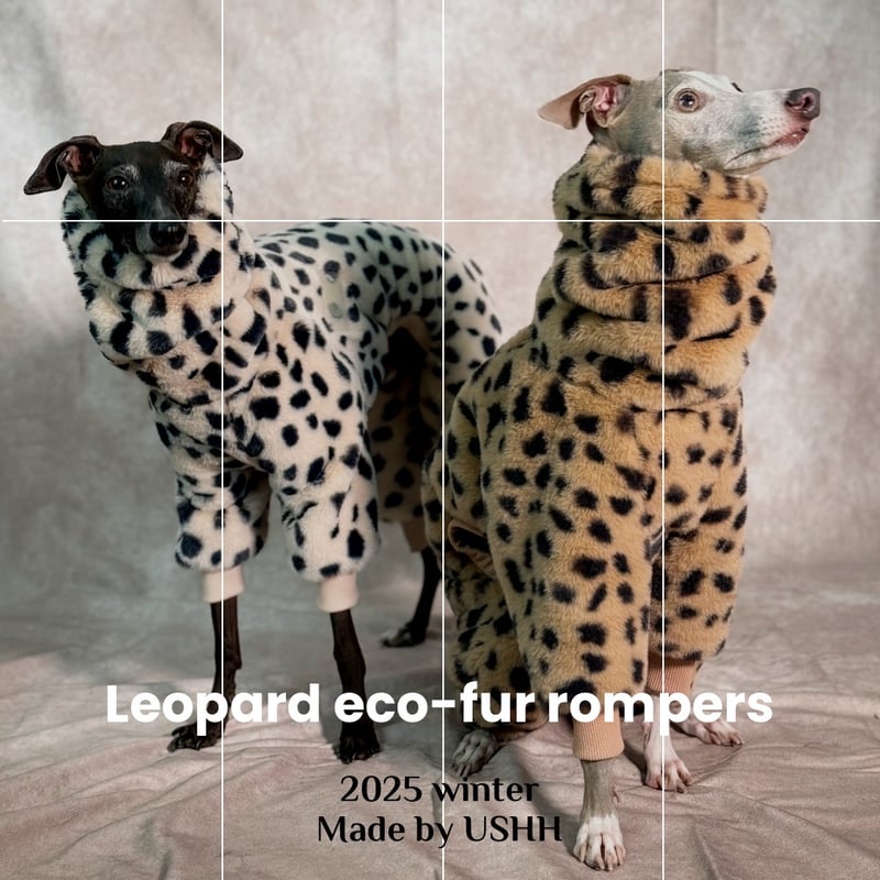 ECO-FUR LEOPARD ZIP-UP ROMPERS:BROWN //エコファーレオハ ECO-FUR LEOPARD ZIP-UP ROMPERS:BROWN //エコファーレオハ