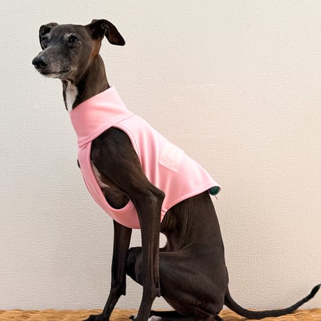 Neoprane zip-up half1/2 tops pink //ネオプレンジップアップハーフトップ ピンク