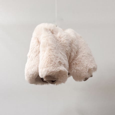 Eco-Fur zipup blouson //ｴｺﾌｧｰｼﾞｯﾌﾟｱｯﾌﾟﾌﾞﾙｿﾞﾝ IVORY