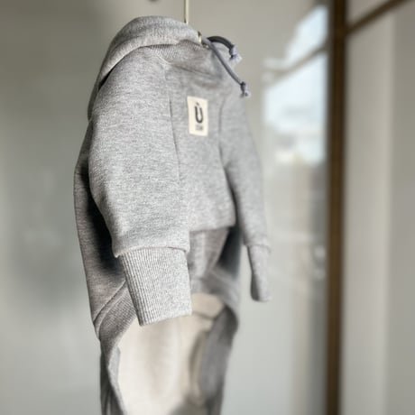 sweat footed parker:GREY // ｽｳｪｯﾄﾌｰﾃｯﾄﾞﾊﾟｰｶｰ:ｸﾞﾚｰ