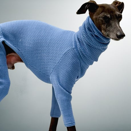 thermal knit rompers:OCEAN <サーマルニットロンパース:オーシャン>