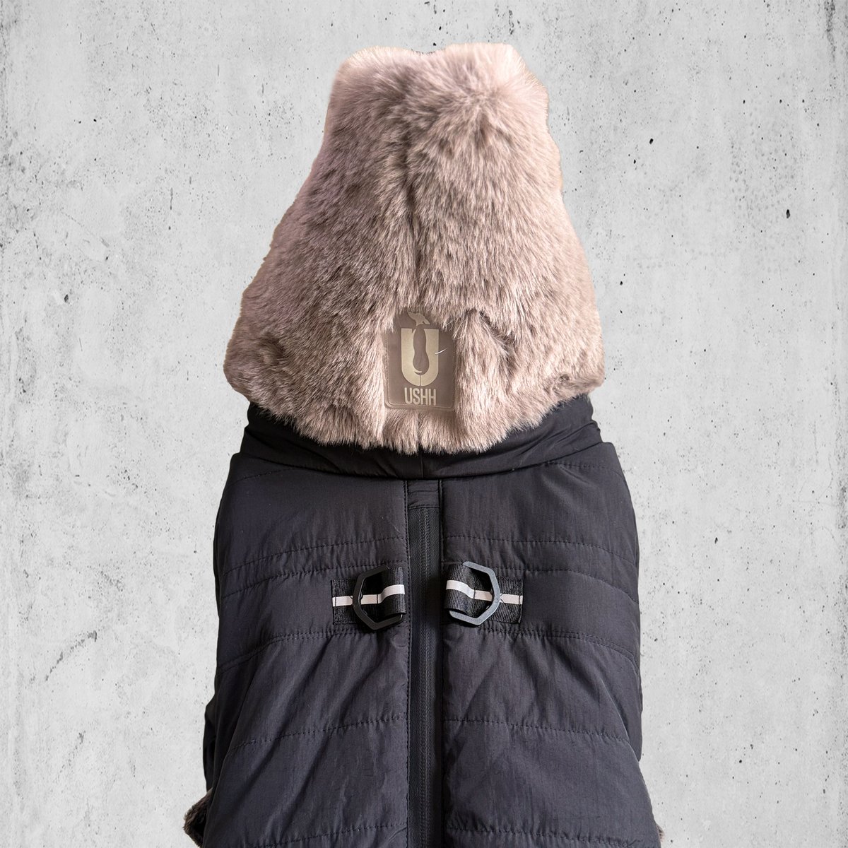 2025NEW ECO FUR SNOW SUIT:BLACK <ｴｺﾌｧｰｽﾉｰｽｰﾂ: ﾌ