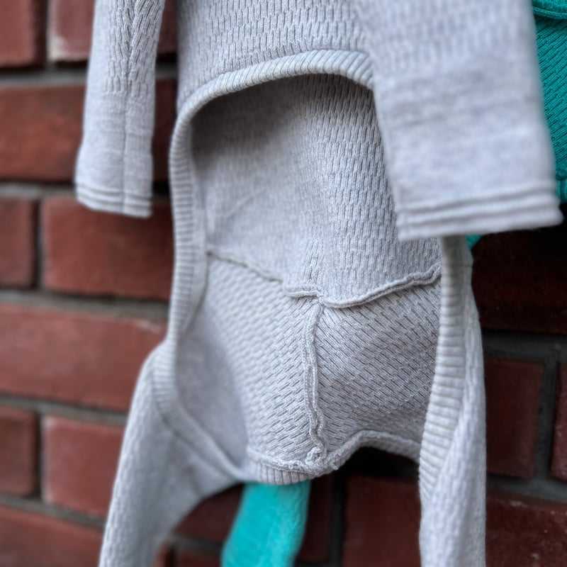 新品未使用CLESSTE LIGHT THERMAL PULLOVER　サイズ2 CITY S/S LIGHT THERMAL PULLOVER (BLACK×GRAY)