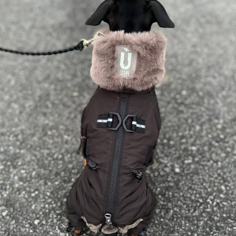 USHH エコファースノースーツ 2025NEW ECO FUR SNOW SUIT:BEIGE<ｴｺﾌｧｰｽﾉｰｽｰﾂ: ベー