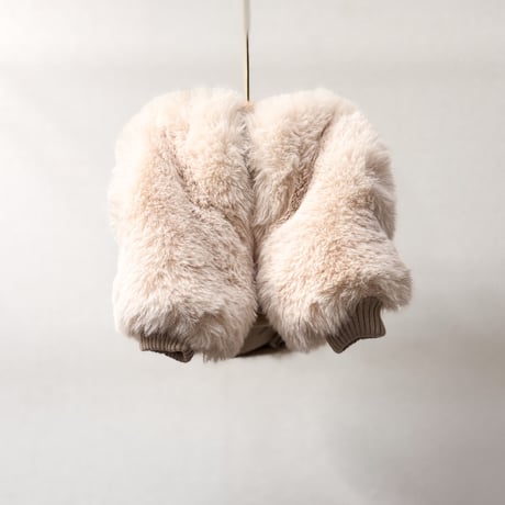 Eco-Fur zipup blouson //ｴｺﾌｧｰｼﾞｯﾌﾟｱｯﾌﾟﾌﾞﾙｿﾞﾝ IVORY